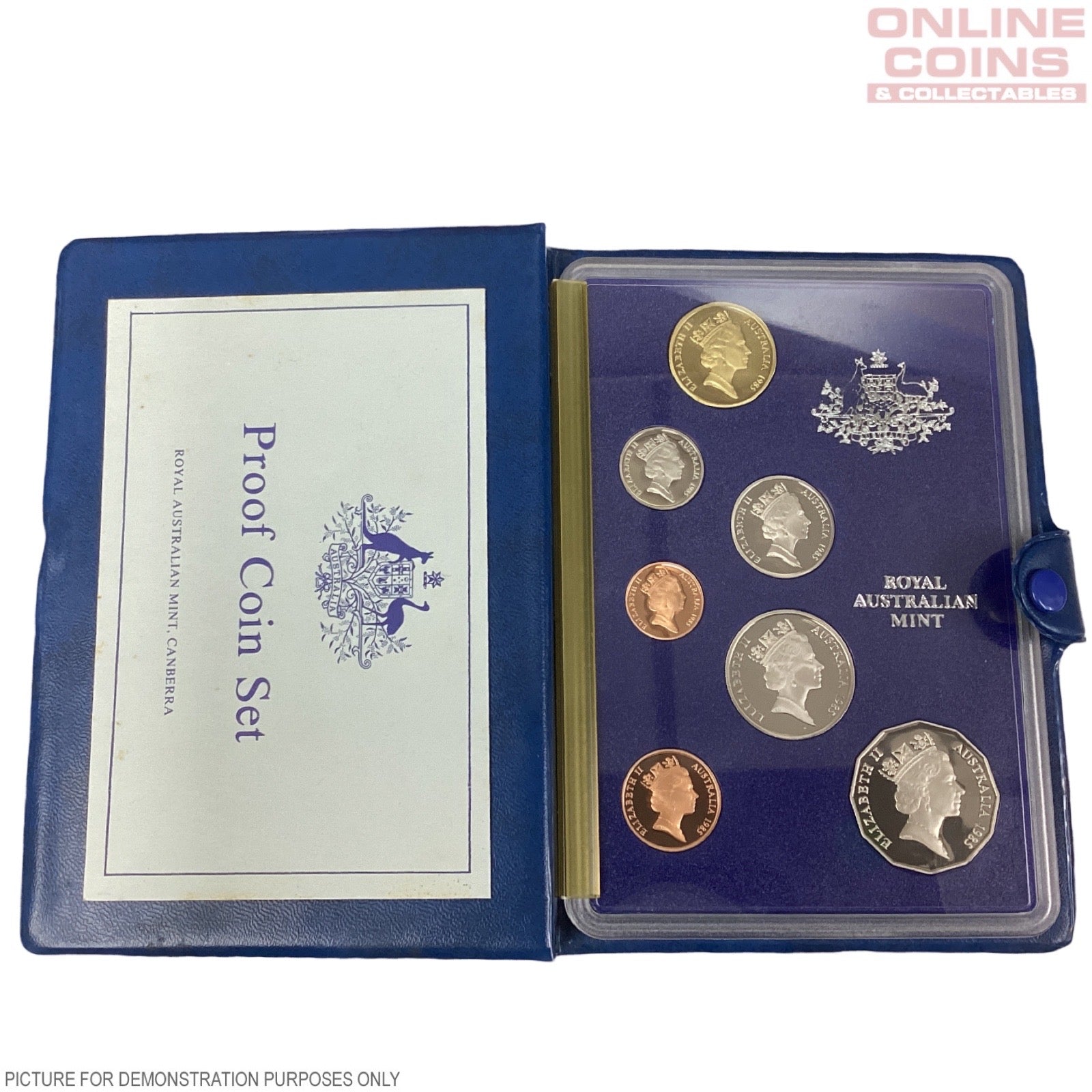 1985 Royal Australian Mint Seven Coin PROOF Year Set
